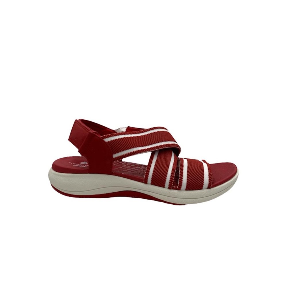 Clark’s Cloud Steppers Red Sandals Size 7.5